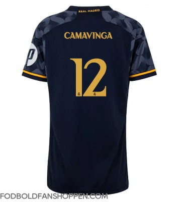 Real Madrid Eduardo Camavinga #12 Udebanetrøje Dame 2023-24 Kortærmet